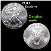 2011 Silver Eagle Dollar $1 Grades ms69
