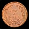 Image 3 : 1863 Army & Navy Civil War Token F-12/297a 1c Grades Choice Unc RB