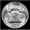 Image 3 : 1956-p Franklin Half Dollar 50c Grades Choice Unc+ FBL