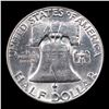 Image 3 : 1955-p Franklin Half Dollar 50c Grades Choice Unc