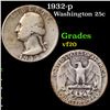Image 1 : 1932-p Washington Quarter 25c Grades vf, very fine