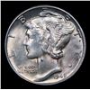 Image 2 : 1945-p Mercury Dime 10c Grades GEM Unc