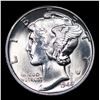 Image 2 : 1944-p Mercury Dime 10c Grades GEM++ Unc