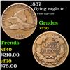Image 1 : 1857 Flying Eagle Cent 1c Grades vf++