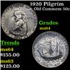 Image 1 : 1920 Pilgrim Old Commem Half Dollar 50c Grades Choice Unc