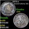 1875-s Twenty Cent Piece 20c Grades xf+