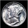 Image 2 : 1944-p Mercury Dime 10c Grades GEM+ Unc