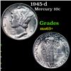 Image 1 : 1945-d Mercury Dime 10c Grades Select+ Unc