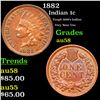 Image 1 : 1882 Indian Cent 1c Grades Choice AU/BU Slider