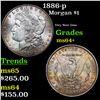Image 1 : 1886-p Morgan Dollar $1 Grades Choice+ Unc