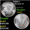 Image 1 : 1880-s Morgan Dollar $1 Grades Choice+ Unc
