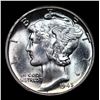 Image 2 : 1945-p Mercury Dime 10c Grades GEM++ Unc