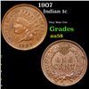 Image 1 : 1907 Indian Cent 1c Grades Choice AU/BU Slider