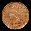 Image 2 : 1907 Indian Cent 1c Grades Choice AU/BU Slider