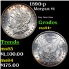 Image 1 : 1890-p Morgan Dollar $1 Grades Choice+ Unc