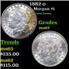 Image 1 : 1882-o Morgan Dollar $1 Grades Select Unc