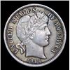 Image 2 : 1914-d Barber Dime 10c Grades xf+