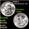 Image 1 : 1946-s Washington Quarter 25c Grades GEM+ Unc