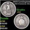 Image 1 : 1925 Lexington Old Commem Half Dollar 50c Grades vf+