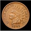 Image 2 : 1891 Indian Cent 1c Grades Select Unc BN