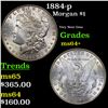 Image 1 : 1884-p Morgan Dollar $1 Grades Choice+ Unc