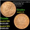Image 1 : 1919 Canada Penny 1c KM-21 Grades Choice Unc RB