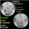 Image 1 : 1890-p Morgan Dollar $1 Grades Choice+ Unc