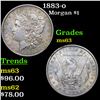Image 1 : 1883-o Morgan Dollar $1 Grades Select Unc