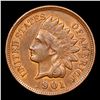 Image 2 : 1901 Indian Cent 1c Grades Choice AU/BU Slider