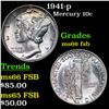 Image 1 : 1941-p Mercury Dime 10c Grades GEM+ FSB