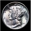 Image 2 : 1943-p Mercury Dime 10c Grades GEM+ Unc