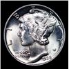 Image 2 : 1938-p Mercury Dime 10c Grades GEM+ FSB
