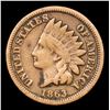 Image 2 : 1863 Indian Cent 1c Grades vf++