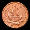Image 3 : 1863 Crossed Cannons Civil War Token F-79/351a 1c Grades Unc details