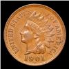 Image 2 : 1901 Indian Cent 1c Grades Choice AU/BU Slider