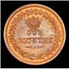 Image 3 : 1863 Crossed Cannons Civil War Token F-231/352a 1c Grades Select Unc BN