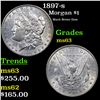 Image 1 : 1897-s Morgan Dollar $1 Grades Select Unc