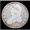 Image 2 : 1821 Capped Bust Half Dollar O-103 R-4 50c Grades vg+
