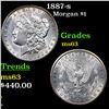 Image 1 : 1887-s Morgan Dollar $1 Grades Select Unc