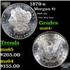 Image 1 : 1879-s Morgan Dollar $1 Grades Choice+ Unc