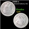 Image 1 : 1888-s Seated Liberty Quarter 25c Grades vg+