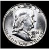 Image 2 : 1951-p Franklin Half Dollar 50c Grades Select+ Unc