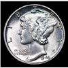 Image 2 : 1943-p Mercury Dime 10c Grades GEM+ FSB