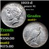 Image 1 : 1923-d Peace Dollar $1 Grades Select Unc