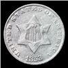 Image 2 : 1853 Three Cent Silver 3cs Grades Choice AU/BU Slider
