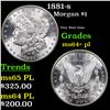Image 1 : 1881-s Morgan Dollar $1 Grades Choice Unc+ PL