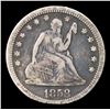 Image 2 : 1858-p Seated Liberty Quarter 25c Grades vf+