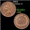 Image 1 : 1902 Indian Cent 1c Grades xf