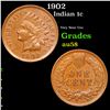 Image 1 : 1902 Indian Cent 1c Grades Choice AU/BU Slider