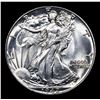 Image 2 : 1942-p Walking Liberty Half Dollar 50c Grades Choice+ Unc
